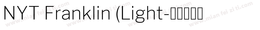 NYT Franklin (Light字体转换